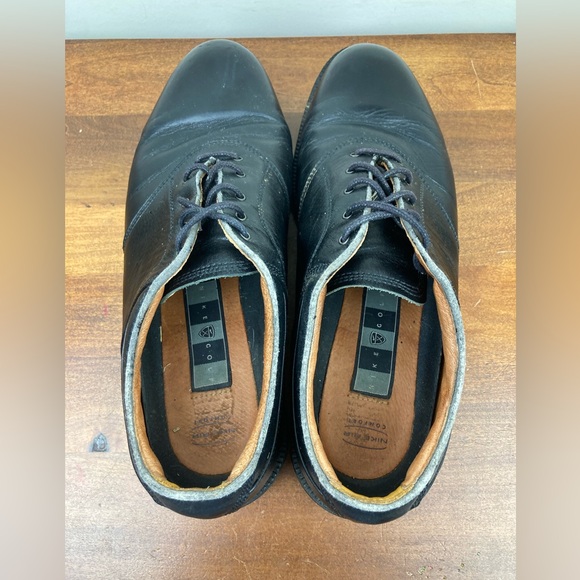 Nike Golf Shoes Mens Size US MENS 9.5 Color Black Leather Low Top Lace Up - Picture 6 of 11